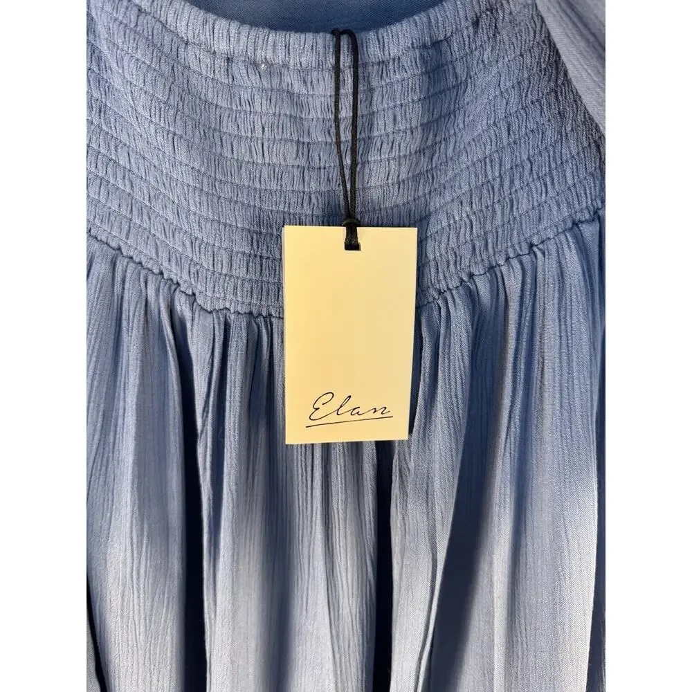 NWT Elan Multi Way Convertible Maxi Dress XS Halter Tie Neck Boho Flowy Beach - Picture 6 of 9